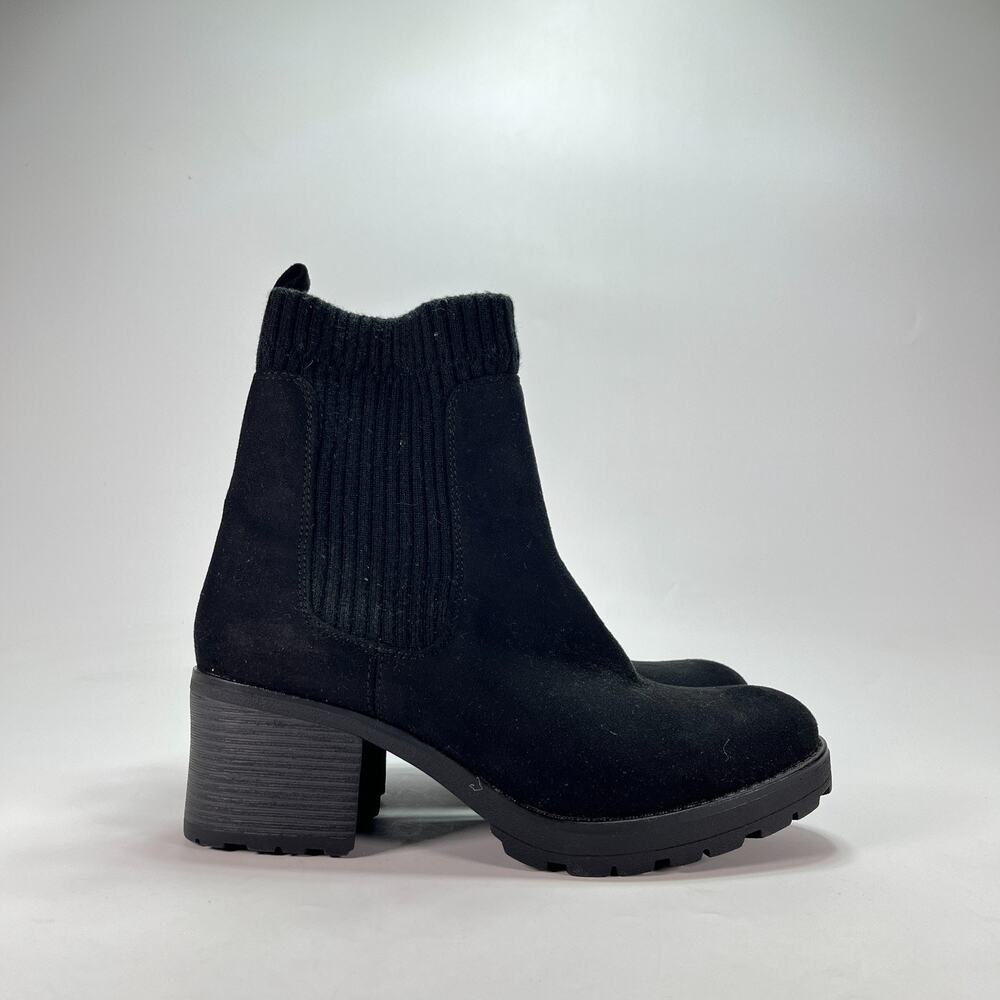 White Mountain Benji Black Chelsea Boot Slip On Shoes 088-W33806 Women's Size 8M